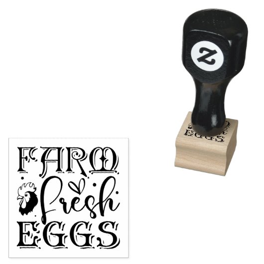 Tampons Encreurs Oeuf frais de ferme (Tamponné)