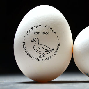 Tampons Encreurs Oeufs de canard frais de ferme