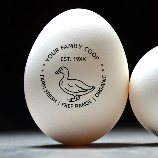 Tampons Encreurs Oeufs de canard frais de ferme