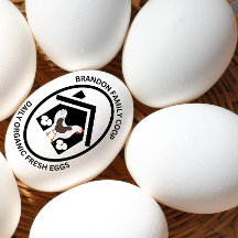 OEufs de ferme Carton Timbre OEufs frais biologiqu