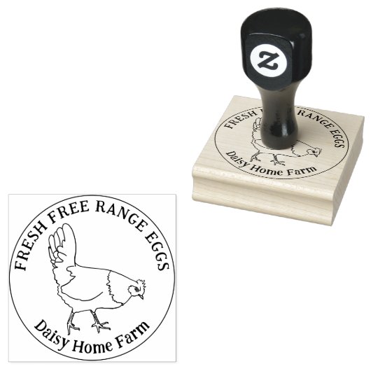 Tampons Encreurs Oeufs De Poulet Simple Main Dessinée (Tamponné)