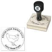 Tampons Encreurs Oeufs De Poulet Simple Main Dessinée Personnalisée (Tamponné)