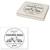 Tampons Encreurs OEufs De Poulet Sur Mesure, Petite Entreprise (Tamponné)
