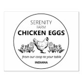 Tampons Encreurs OEufs De Poulet Sur Mesure, Petite Entreprise (Impression)