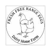 Tampons Encreurs oeufs de poulets personnalisés, à la main simple (Impression)