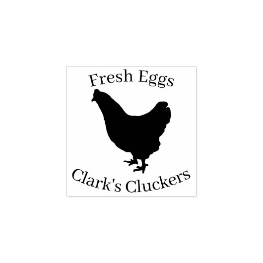 Tampons Encreurs Oeufs Frais Clarks Poulet Noir de poule (Impression)