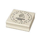 Tampons Encreurs Oeufs frais de ferme Carton Date Roue (Tampon)