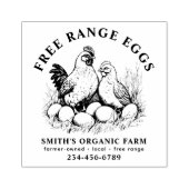 Tampons Encreurs Oeufs frais de ferme Hen & Oeufs (Impression)