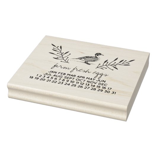 Tampons Encreurs OEufs frais de ferme OEuf de canard Timbre de cart (Tampon)