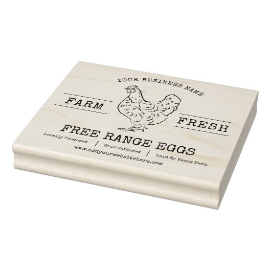 Tampons Encreurs OEufs Frais De Ferme Poulet Hen Custom (Tampon)