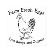 Tampons Encreurs Oeufs frais de la ferme Poule pondeuse biologique (Impression)