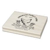 Tampons Encreurs OEufs frais personnalisés Famille Timbre en caoutc (Tampon)