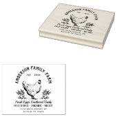 Tampons Encreurs OEufs frais personnalisés Famille Timbre en caoutc (Tamponné)