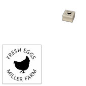 Tampons Encreurs Oeufs frais Timbre d'oeuf Monogramme simple poule (Tamponné)