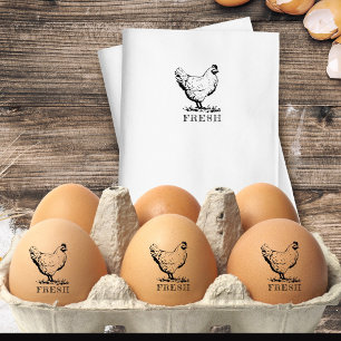 Tampons Encreurs Oeufs frais Timbre d'Oeuf Vintage personnalisé