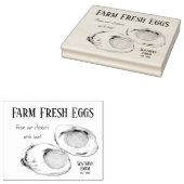 Tampons Encreurs Oeufs Frits, Côté Ensoleillé, Oeufs Frais De Ferme (Tamponné)