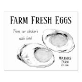 Tampons Encreurs Oeufs Frits, Côté Ensoleillé, Oeufs Frais De Ferme (Impression)