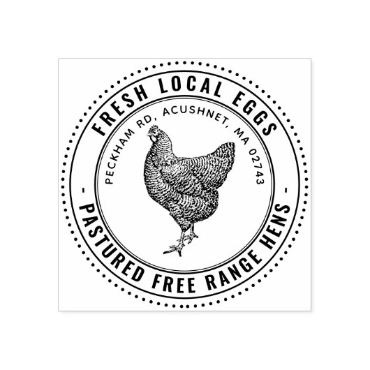Tampons Encreurs Oeufs locaux frais Timbre de carton d'oeuf de poul (Impression)