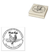 Tampons Encreurs Oeufs personnalisés Timbre en bois (Tamponné)