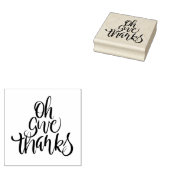 Tampons Encreurs Oh Give Thanks Brush Calligraphy (Tamponné)