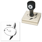 Tampons Encreurs Oiseau de mer mola mola mignonne caricature (Tamponné)