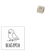 Tampons Encreurs Oiseau de perroquet mignon Nom personnalisé (Tamponné)