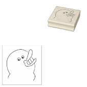 Tampons Encreurs Oiseau idiot, grand sourire (Tamponné)