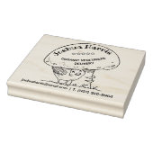 Tampons Encreurs Oiseau Mignonne Avec Champignons, Alimentation Bio (Tampon)