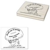 Tampons Encreurs Oiseau Mignonne Avec Champignons, Alimentation Bio (Tamponné)