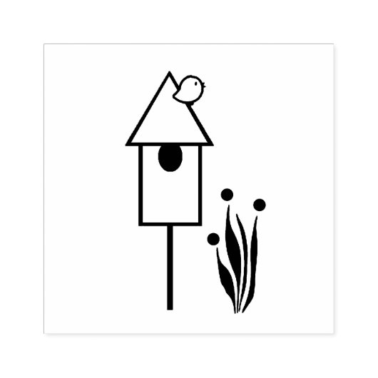 Tampons Encreurs Oiseau sur un Timbre d'art en bois d'oiseaux (Impression)