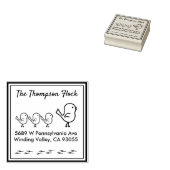 Tampons Encreurs Oiseaux mignons personnalisés (Tamponné)