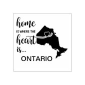 Tampons Encreurs Ontario Canada Home est le coeur (Impression)