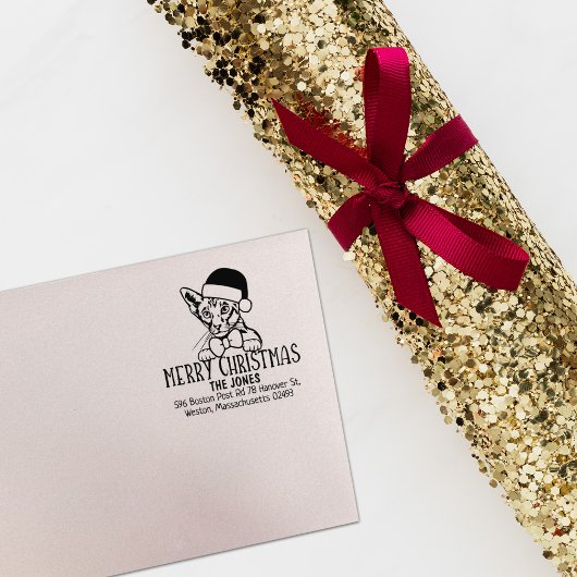 Tampons Encreurs Oriental Cheveux Courte Chat Retour Adresse Noël