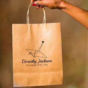 Tampons Encreurs Origami Moderne Personnalisé Fait main Grand