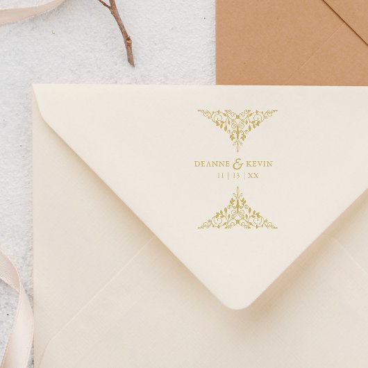 Tampons Encreurs Ornement Mariage élégant classique