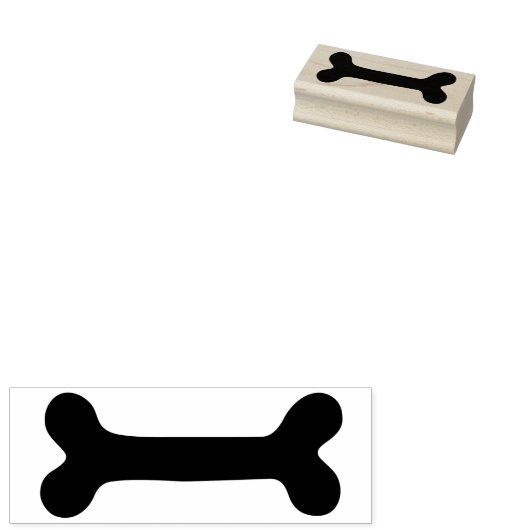 Tampons Encreurs Os à chien unique (Tamponné)