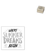 Tampons Encreurs Où les rêves d'été commencent le paradis tropical (Tamponné)