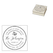 Tampons Encreurs Our New House Address Announcement Round (Tamponné)