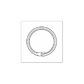 Tampons Encreurs Ouroboros serpent doré auto ingérant symbole serpe (Impression)