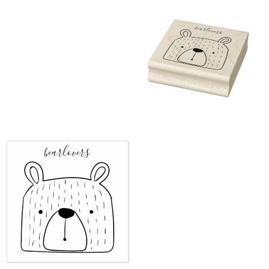Tampons Encreurs Ours animal mignon (Tamponné)