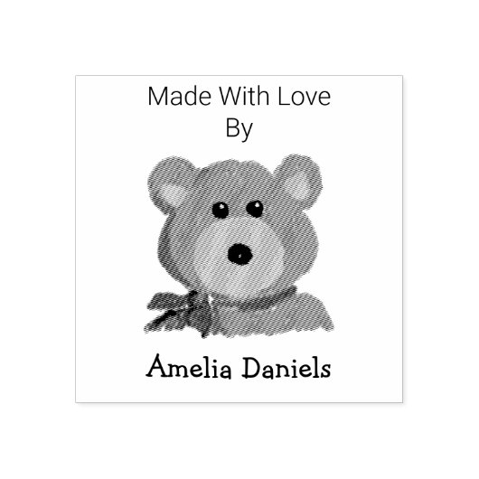 Tampons Encreurs Ours mignon fabriqué avec le Timbre en caoutchouc  (Impression)