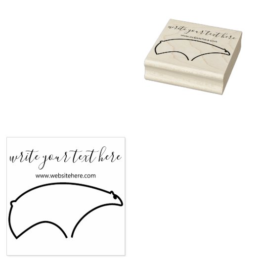 Tampons Encreurs Ours polaire animal d'hiver (Tamponné)