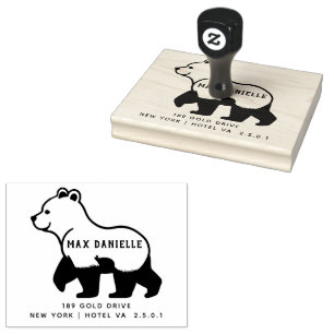 Tampons Encreurs Ours simple Courbe Botanique Professionnelle Bold