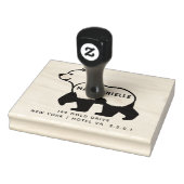 Tampons Encreurs Ours simple Courbe Botanique Professionnelle Bold (Tampon)