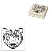 Tampons Encreurs Ours tribal noir et blanc (Tamponné)