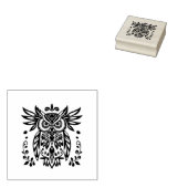 Tampons Encreurs Owl Lovers Rustic Woodlands Black White Bohemian  (Tamponné)
