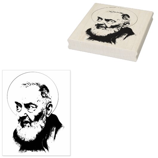 Tampons Encreurs Padre Pio Capuchin Prêtre catholique (Tamponné)