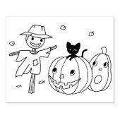 Tampons Encreurs Page Citrouilles d'Halloween et couleur d'Écarcre (Impression)
