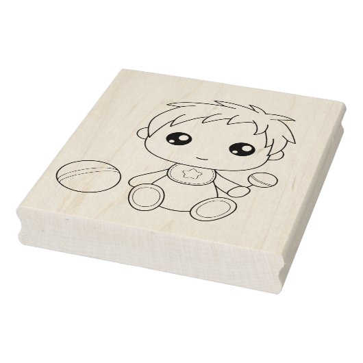 Tampons Encreurs Page Couleur de combinaison bébé garçon (Tampon)