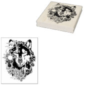 Tampons Encreurs Page de coloriage d'art animal Husky Sibérien (Tamponné)